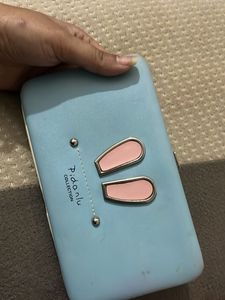 Pink &amp; Silver Metal Wallet