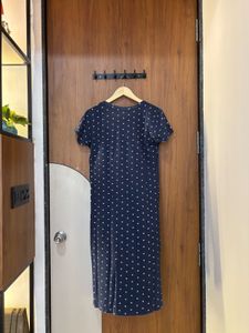 Night dress dark blue colour