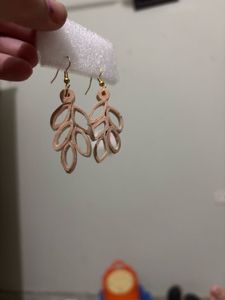 Quilled Leaf Design Earrings