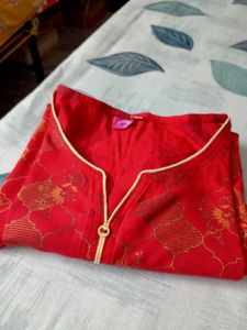 ✨Elegant Red🍒 Printed Kurta