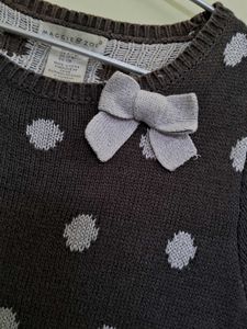 Polka Dot Winter Dress For Girls | Women