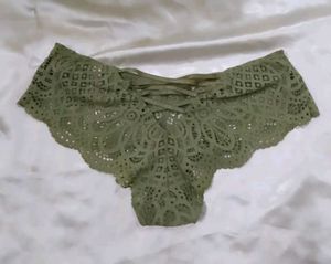 Lace Briefs - Olive Green