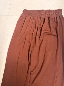 Brown Wide Leg Trousers