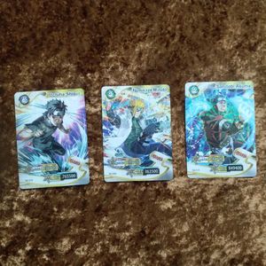 3 naruto cards