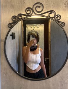 White Corset Tank Top