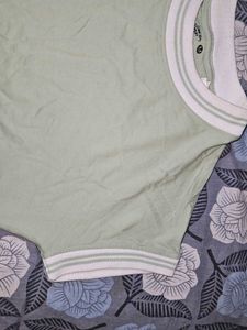 Mint Green Striped T-shirt