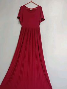 Elegant Red Maxi Dress