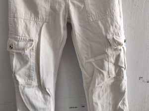 white casual jeans