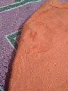 Stylish Orange V-Neck Top