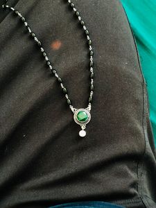 92.5 Pure Silver Mangalsutra (wt:-14.900g)