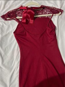 Stunning Lace Detail Red Dress