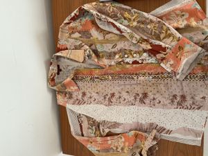 Unique Patchwork Cotton Blend Shirt