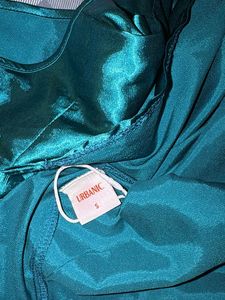 Emerald Green Satin Cami Dress