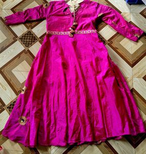 Women's Beautiful Pink Ethnic Gown