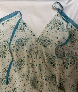 Flowy Skirt with Polka Dot Print
