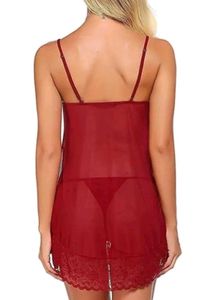 Red Lace Babydoll Lingerie