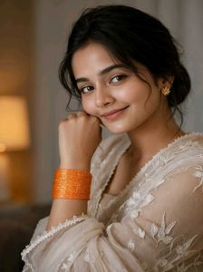 Vibrant Orange Bangles Set ( Pack of 24)