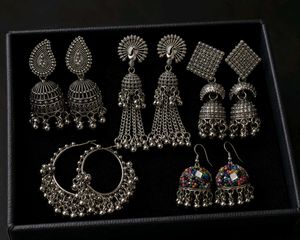 Assorted Indian Jhumka Earrings Collection