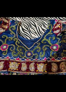 Full Heavy Stone Work Bride Lengha