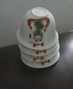 Japanese lucky cat teacups imported