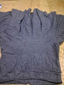Blue Button-Down Skirt