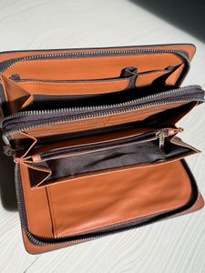 Kangaroo Kingdom Brown Leather Clutch Bag