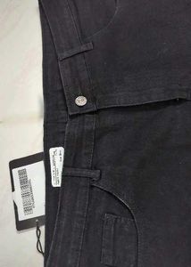 BLACK WIDE LEG JEANS