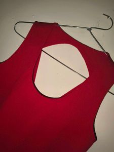 red mini dress