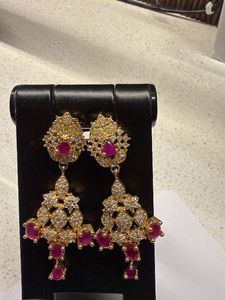 Stunning Ruby and Diamond Earrings