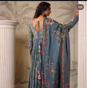 Chinon Beautiful Floral Print Ethnic Gown