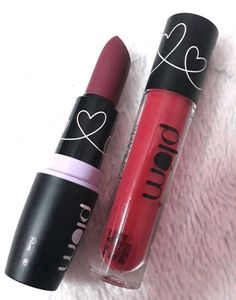 Plum Matte Lipstick and Lip Gloss Set