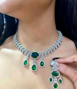 AD American Diamond Necklace Set