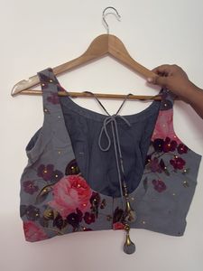 Floral Print Crop Top &amp; Skirt Set