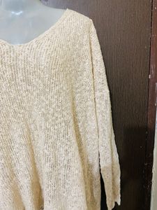 Loose Knit V-Neck Sweater