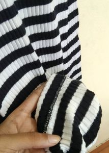 Black And White Body-con Dress