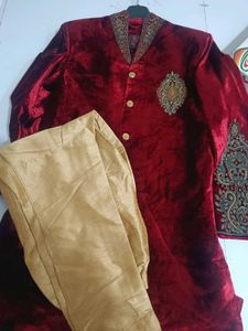 Men's Velvet Sherwani