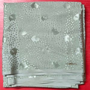 Ladies Suit Fabric – Grey Printed Dress Material –