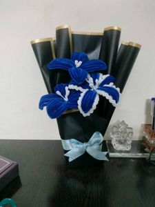 Blue Artificial Flower Bouquet