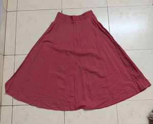 Pleated Midi Skirt