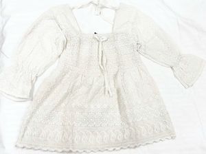 White Smocked Embroidered Top