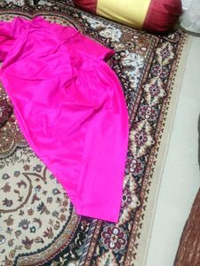 Elegant designer silk new suit set with Pink Embro