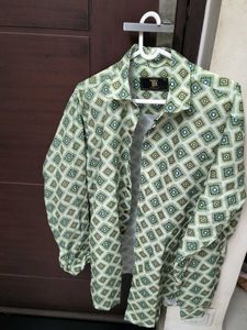 Stylish Geometric Print Men's Kurta