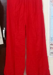Red Colour Plazzo Once Use Only