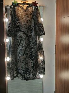 Stylish Paisley Print Kurta Set Xl 43 Bust