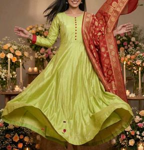 long suit with Dupatta