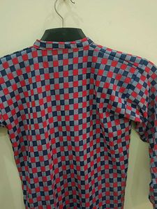 Checkered Print Kurta