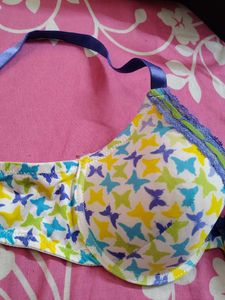 Cute Butterfly Print Bra