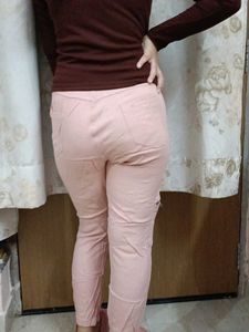 Pink Casual Joggers