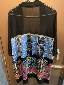 Boho Print black shrug