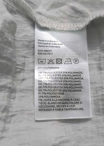H&amp;M Light Blue/Silver Tie-Front Shirt